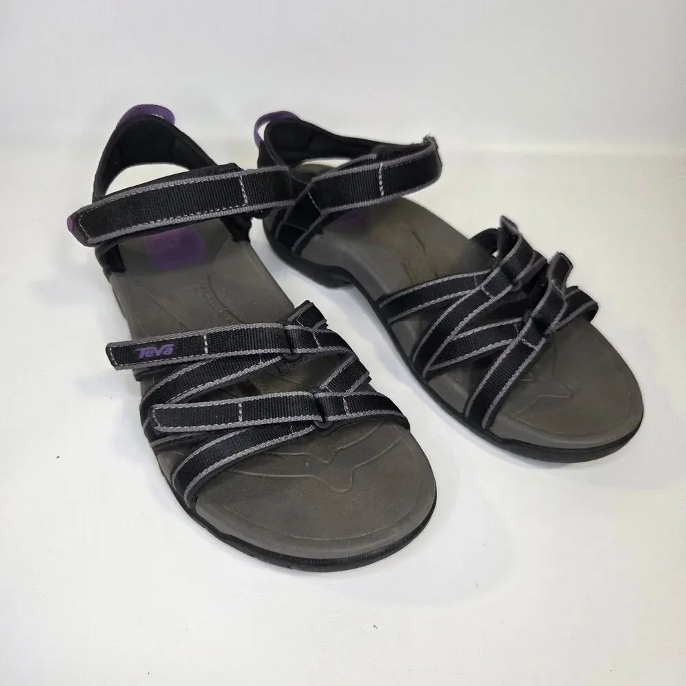 Teva Tirra Sandals Womens Size 9 Black Strappy Outdoor Sport Hiking Comfort